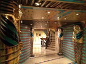 The entrance to Pharoah's Palace Main Lounge to see the production shows was an adventure in itself.